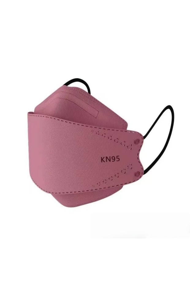 wine red New fashionable disposable 3D stereoscopic KN95 mask with high appearance quality, 4-layer