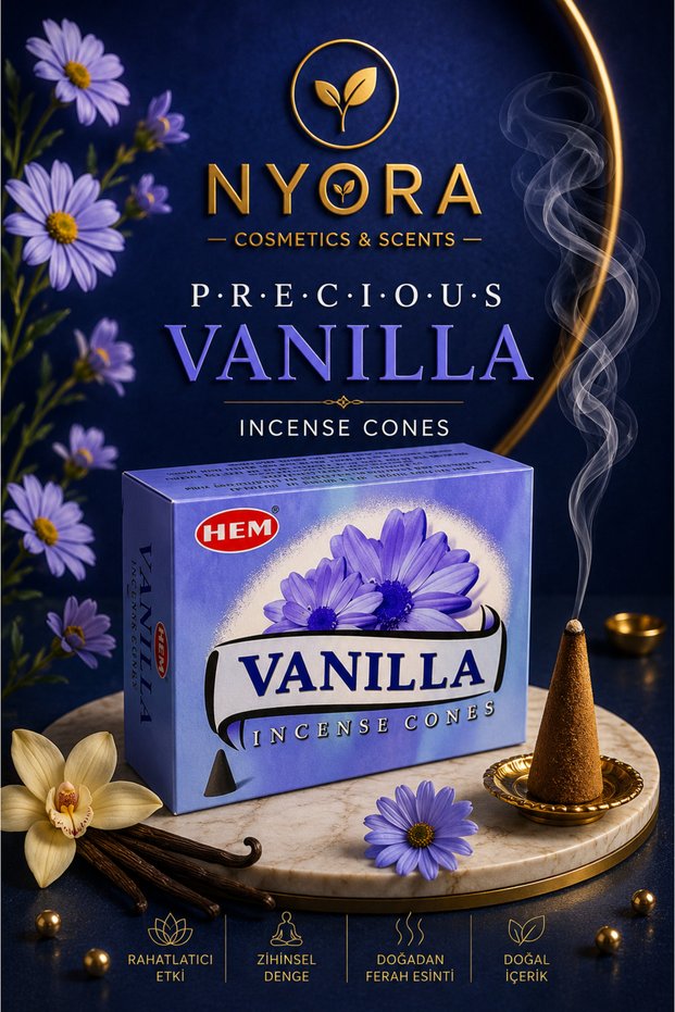 Marka Vanilya 10 Adet Konik Tütsü