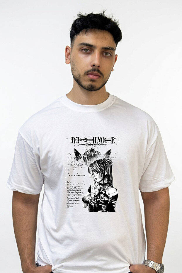Misa Amane_2 Design Printed Oversize White T-Shirt