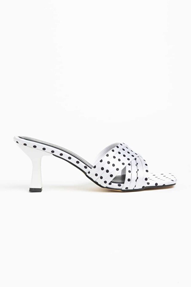 Monza Polka Dot Women's Heeled Slippers