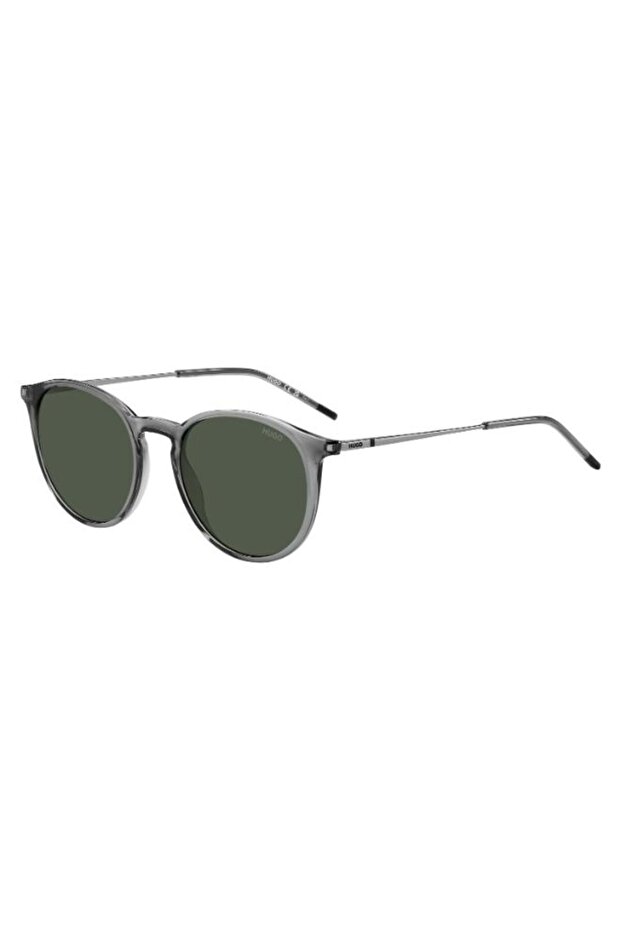 UV Protected Sunglasses Grey Ruthenium Frame Green Mirror Lens 51mm - HG-1286/S-D3X