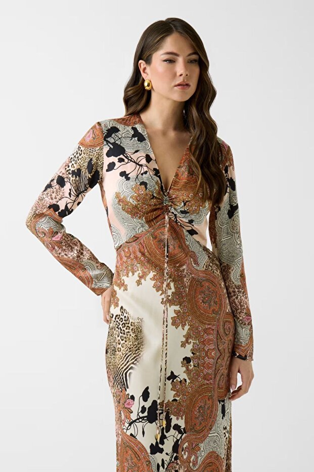 Rochie de damă maro - 3