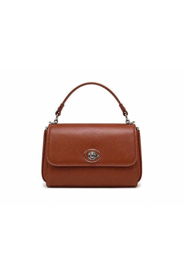 Women's Mini Leather Handbag | Crossbody, Shoulder & Top Handle Bag | 21×14×8 cm