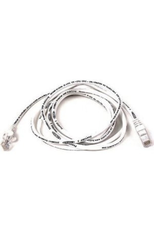 Cablu patch Cat6 U/UTP plat alb 2,0m