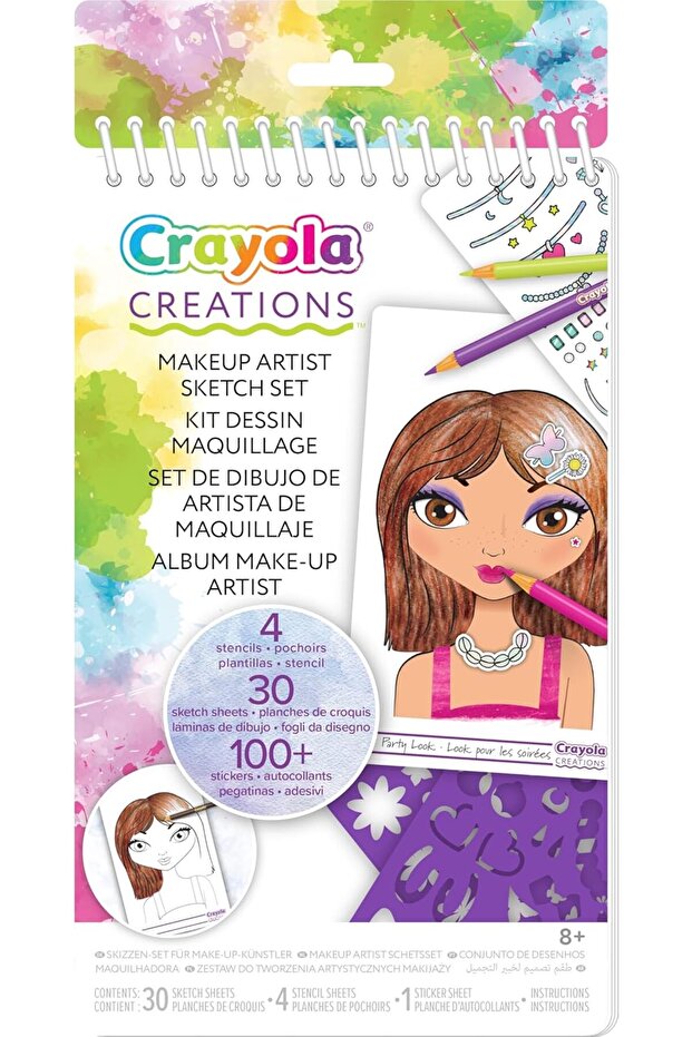Make-Up Artist Sketch Set | Tutorial & Sketches, Ages 6+