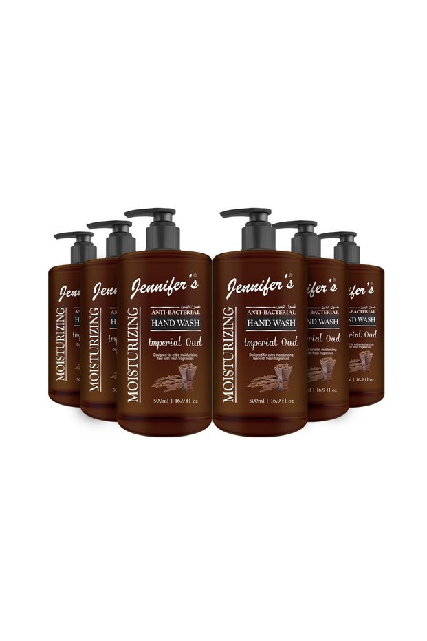 Antibacterial Hand Wash - Moisturizing Imperial Oud with Fresh Fragrance,500ml-Pack of 6