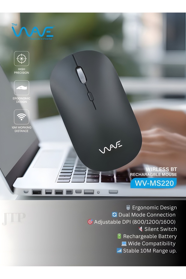 Wireless Ergonomic Mouse MS220 - 3