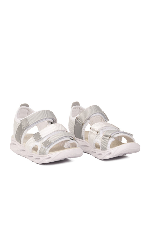 26A44 F White Unisex Children's Sandals