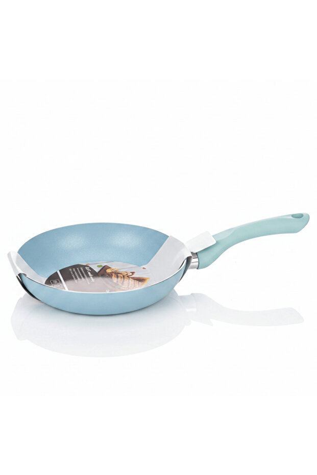 Marble Coated Non-Stick Fry Pan 20 cm – Light Blue