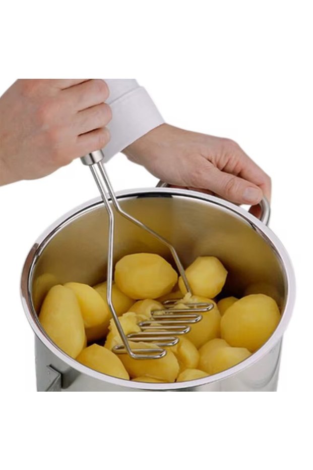 Potato Masher Puree Making Tool Stainless Steel 1 Piece 24 cm