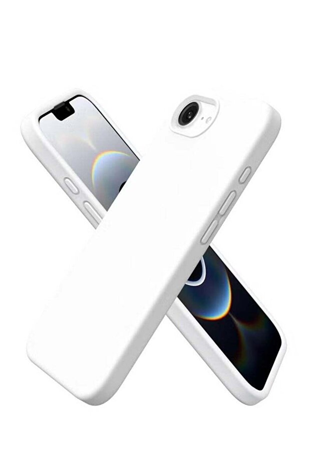 iPhone 16e Case Cover 6.1-Inch – Premium Silicone Protective Phone Case with Soft Microfiber Lining
