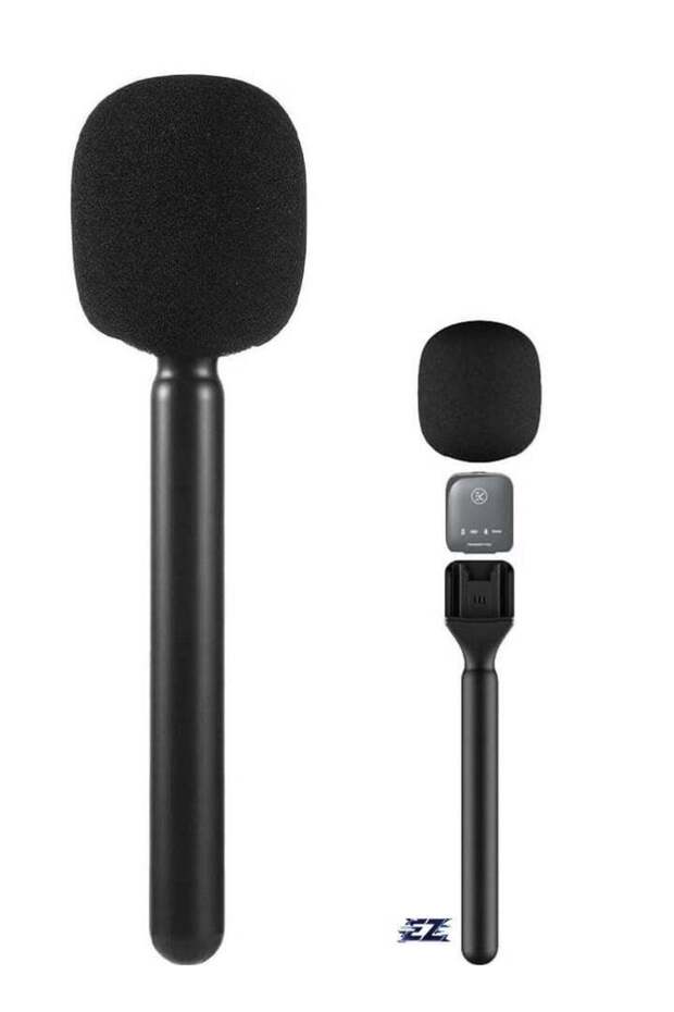Microphone Handheld Adapter – Wireless Interview Lavalier Mic Adapter for DJI Mic 1/2, Rode Wireless GO II