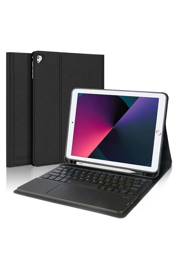 Touchpad iPad Case Keyboard 9.7 inch, Compatible with iPad 6th Gen, 5th Gen, Pro 9.7, Air 2, Air