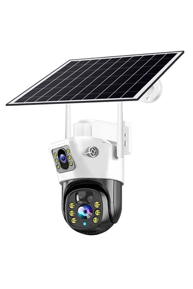 Solar WiFi Security Camera for Indoor & Outdoor Use, Night Vision, Motion Detection, Two-Way Audio