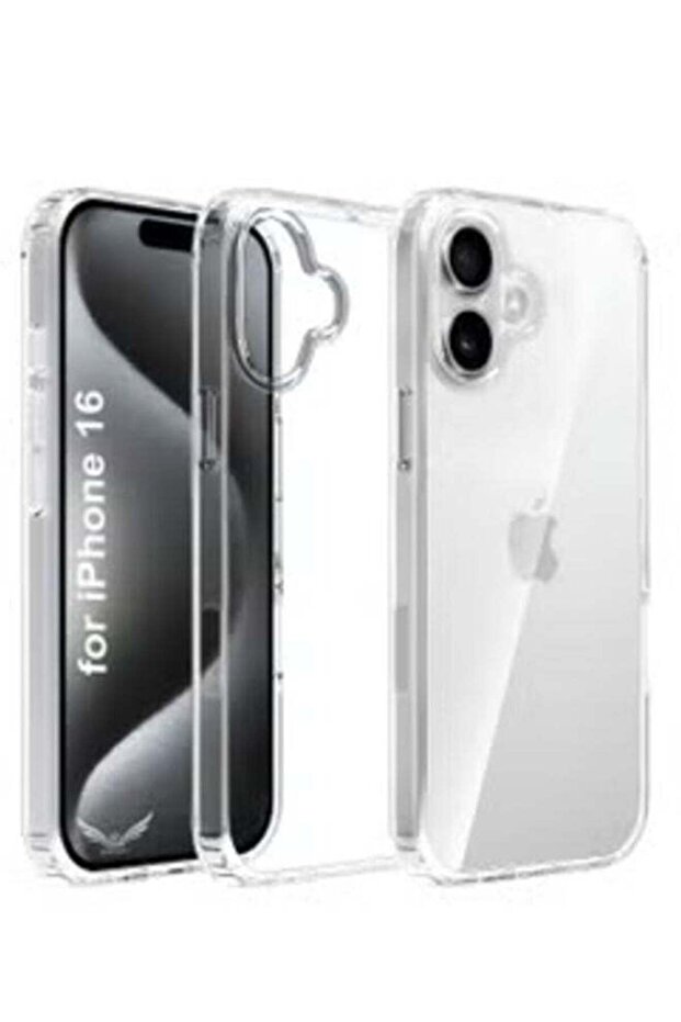 Soft Clear TPU iPhone 16 Case – 6.1 Inch Non-Yellowing, Anti-Scratch, Shockproof Protective Cover