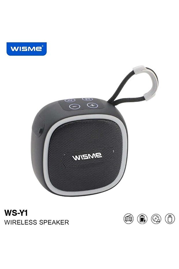 WS-Y1 Portable Wireless Bluetooth Speaker With Superior Sound Quality, Multifunction Button Controls, Compact Design