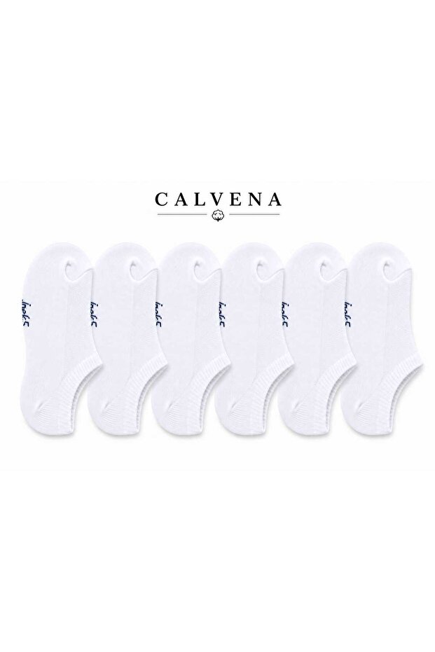 Unisex Children's Cotton 6 Pairs White Invisible Socks