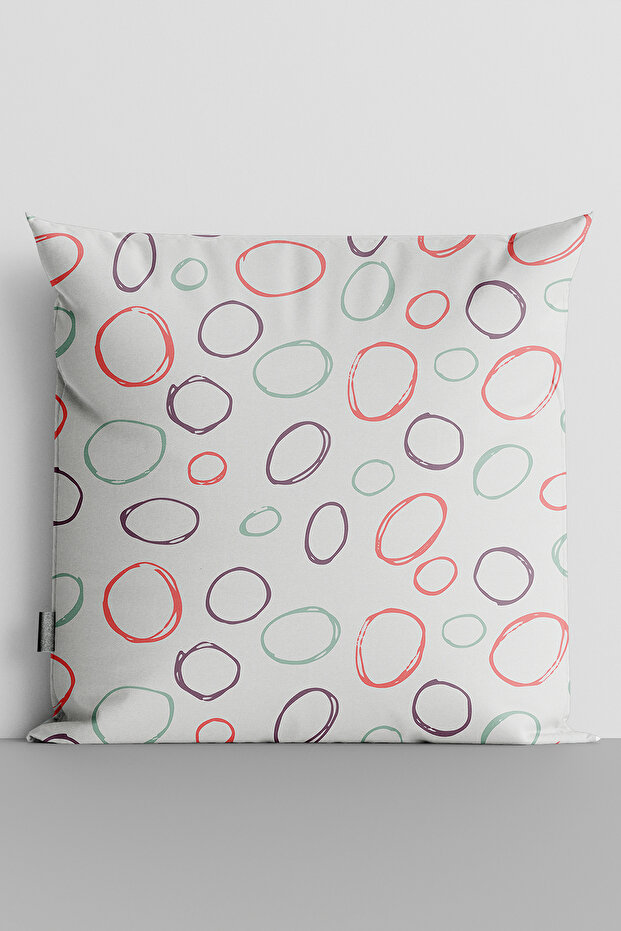 Colorful Rings Double Sided Digital Printed Pillow Throw Pillow Cover-1327