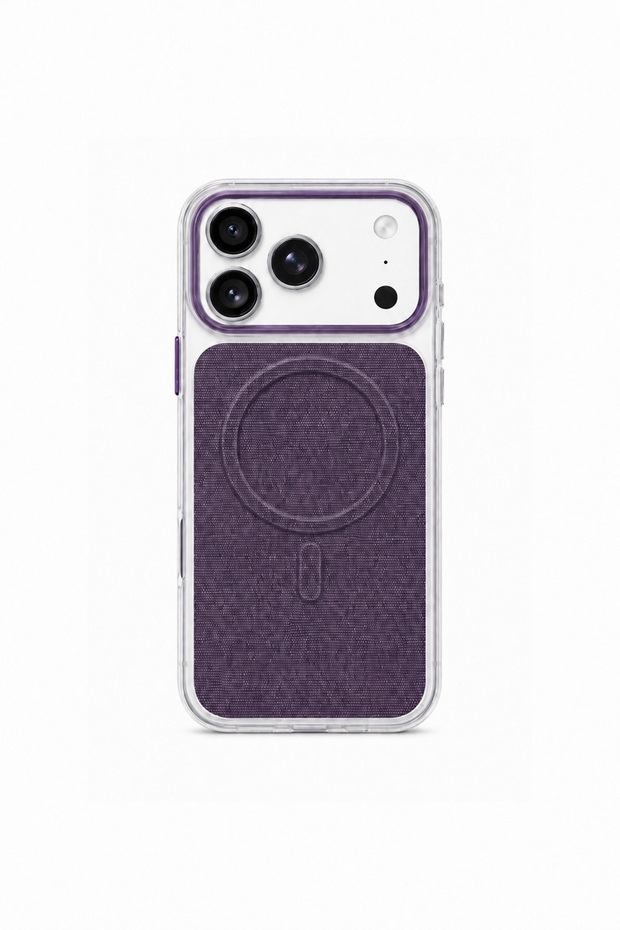 iPhone 17 Pro Max Compatible Magsafe Original Linen Coated Non-Yellowing Hard Uniq Phone Case