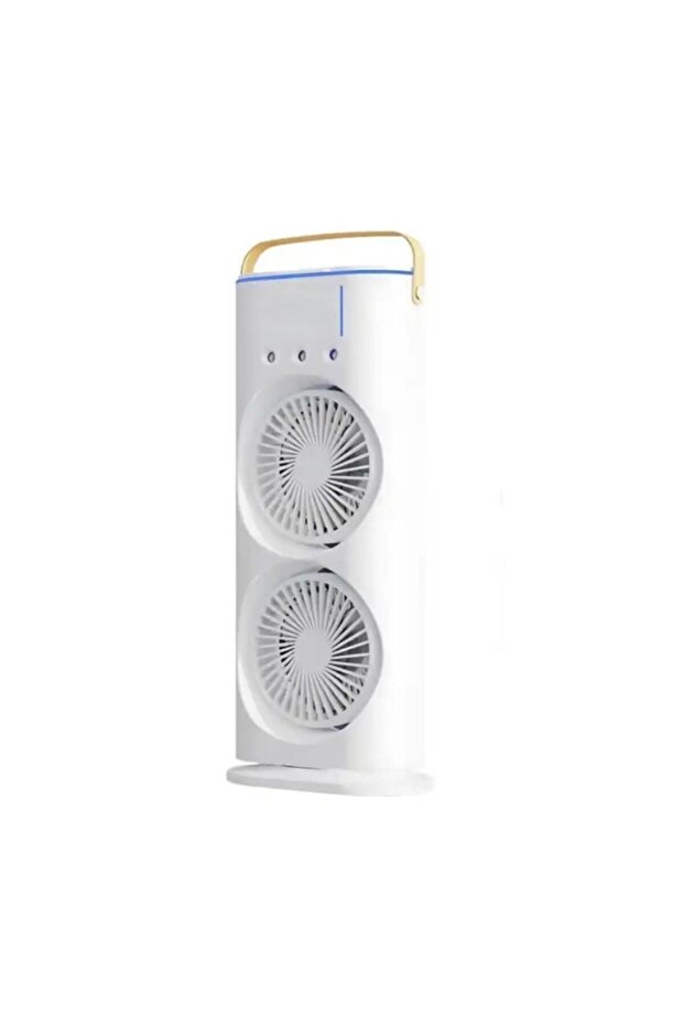 Double Ended Spray Fan 2-in-1 Portable USB Rechargeable Mist Fan with Remote, RGB Light & 3 Speeds