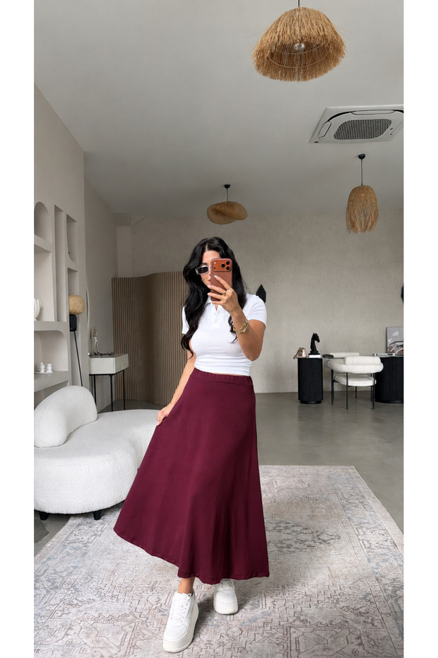Purple Camisole Skirt