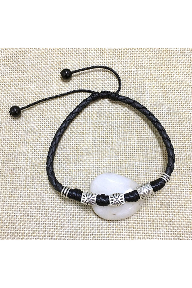 JETTING Black Minimalist Unisex Ankle Bracelet |Lightweight Handmade Rope Anklet,Adjustable Barefoot