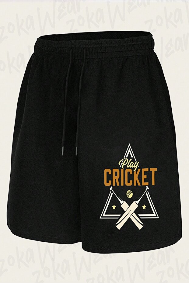 Unisex Cricket Cricket Design Printed Shorts