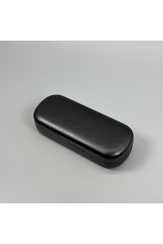 black Simple Round Headed Glasses Case, Portable Pressure Resistant Sunglasses, Myopia Glasses Stora