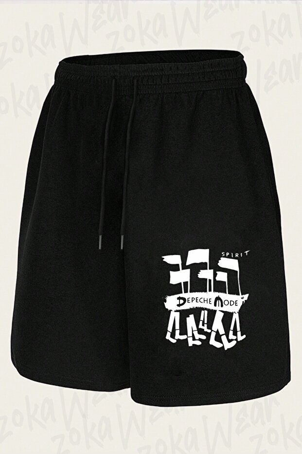 شورت مطبوع بتصميم Depeche Mode v2 للجنسين