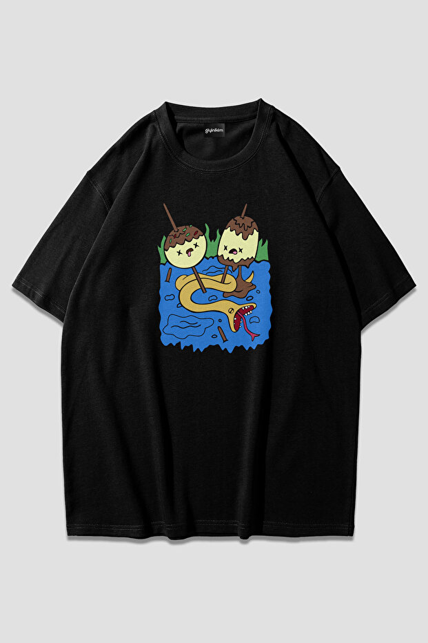 Princess Bubblegum's Rock Black Oversize T-Shirt