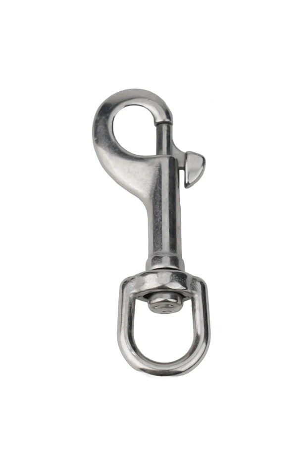 82mm 1PCS 316 Stainless Steel Diving Swivel Bolt Snap Spring Hook Clip For Scuba Diving Pet Leash Fl