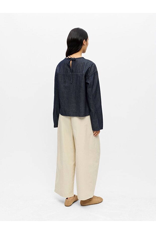 Bluse Denim Taschendetail - 3