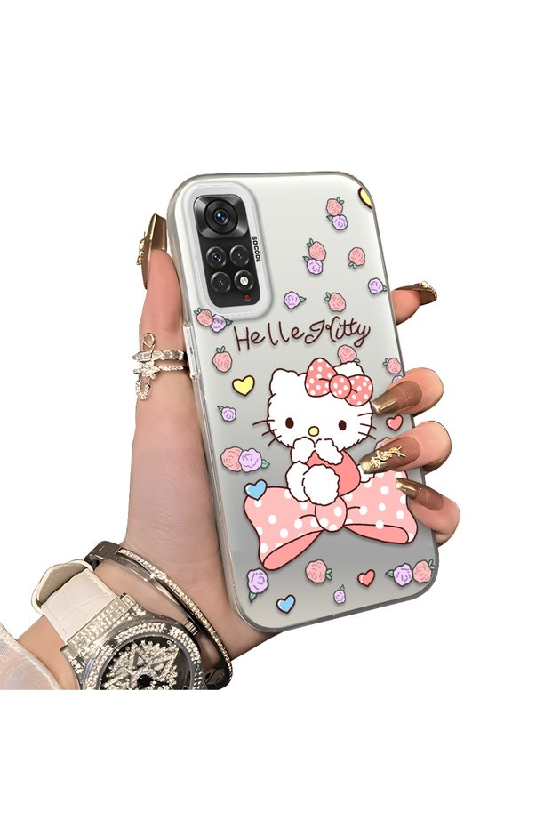 Xiaomi Redmi Note 11/Note 11S Compatible Hard Acrylic Back Silicone Edge Lens Protection Case