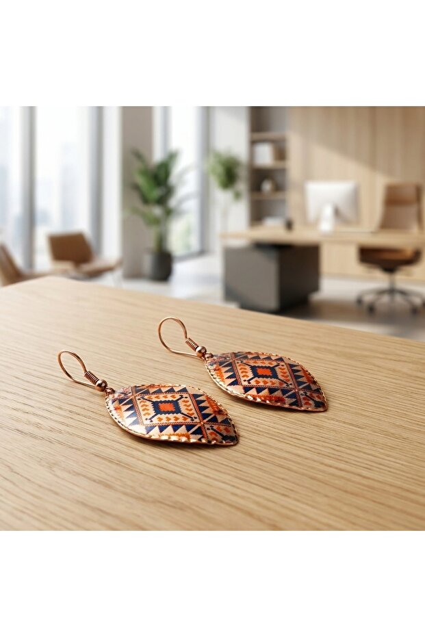 New Series 1404 Bijouterie Earrings 100% Handmade Copper