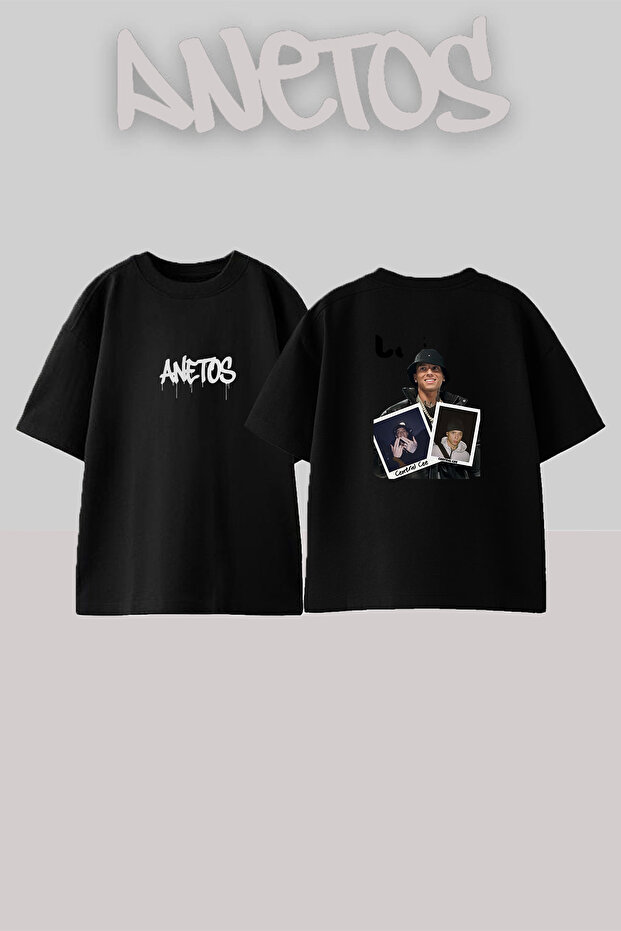 Central Cee_25 Design Printed Unisex Oversize Black Tshirt
