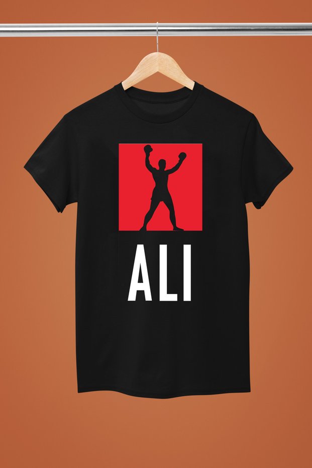 Muhammed Ali̇ Printed P Cotton U Short Sleeve Regular Fit Tshirt