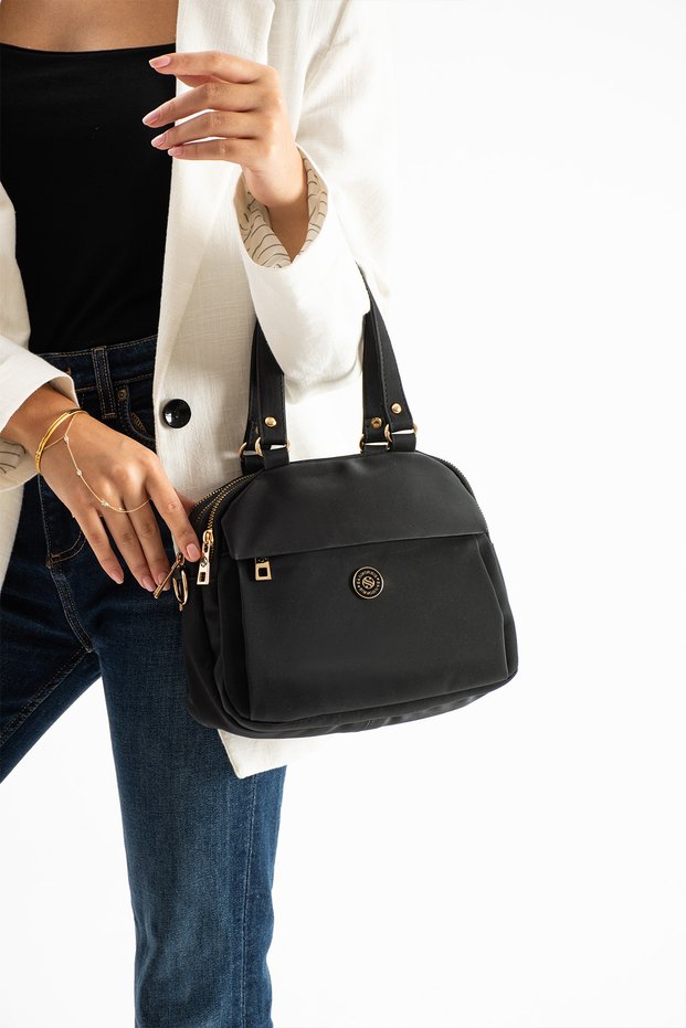 Office and Daily Use Shoulder Bag Faux Leather Multi-Compartment Smart Casual Bag