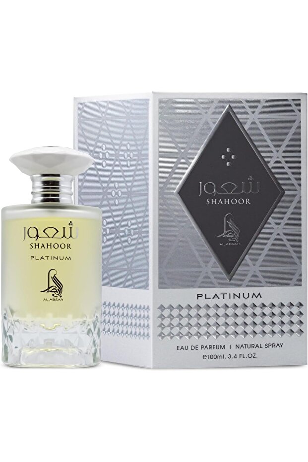 Shahoor Platinum Perfume 100ML - Unisex Eau de Parfum - Premium,Long Lasting,With Fresh & Indulgent Gourmand Fragrance