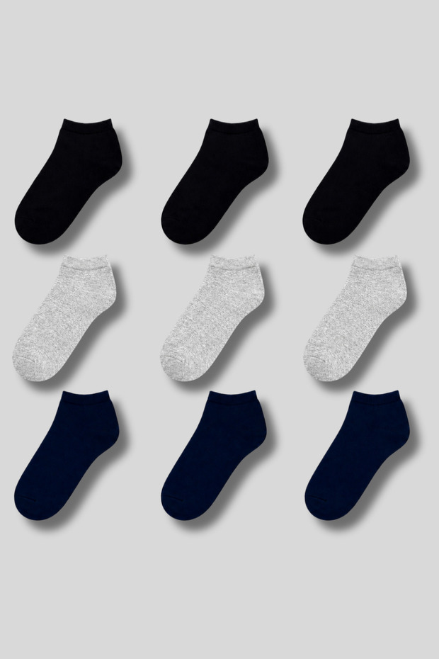 Women's 9-Pack Cotton Bootie Socks