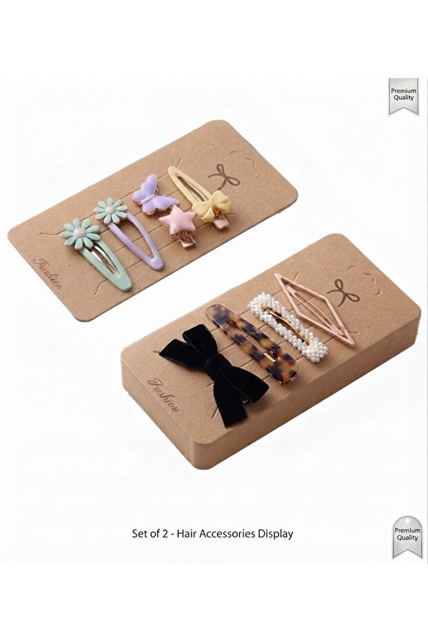 Premium Kraft Jewelry Display Card 100 Pieces | Buckle and Accessory Presentation Card