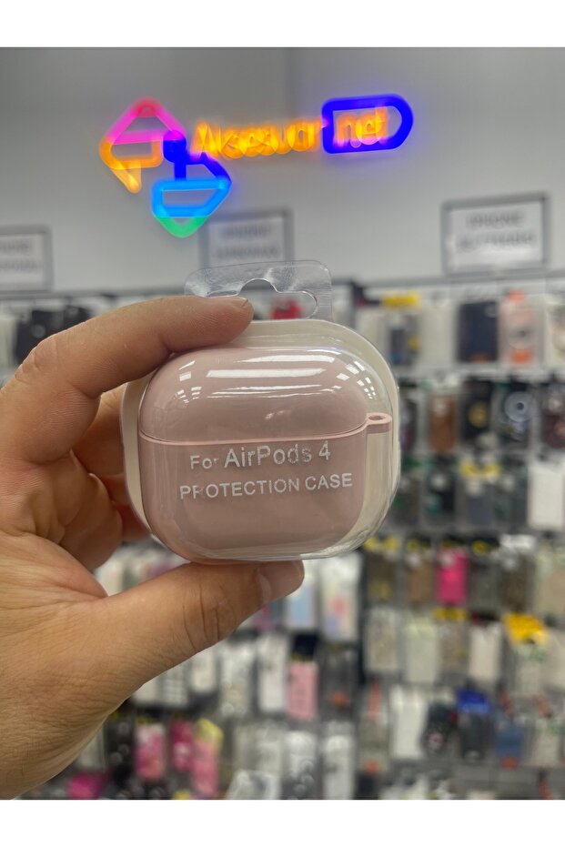 غطاء سيليكون متوافق مع Airpods الجيل الرابع، مصنوع من السيليكون ذو الملمس الجلدي الداخلي.