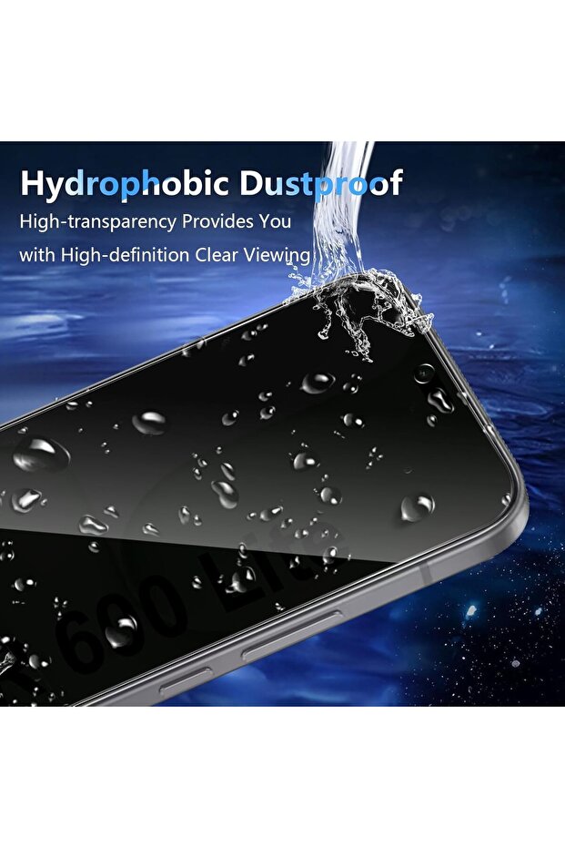 Compatible with Honor 600 Privacy Tempered Glass Screen Protector, Anti-Spy, 9H Hardness, Anti-Scratch, Bubble Free, Ultra HD, 2 Pack