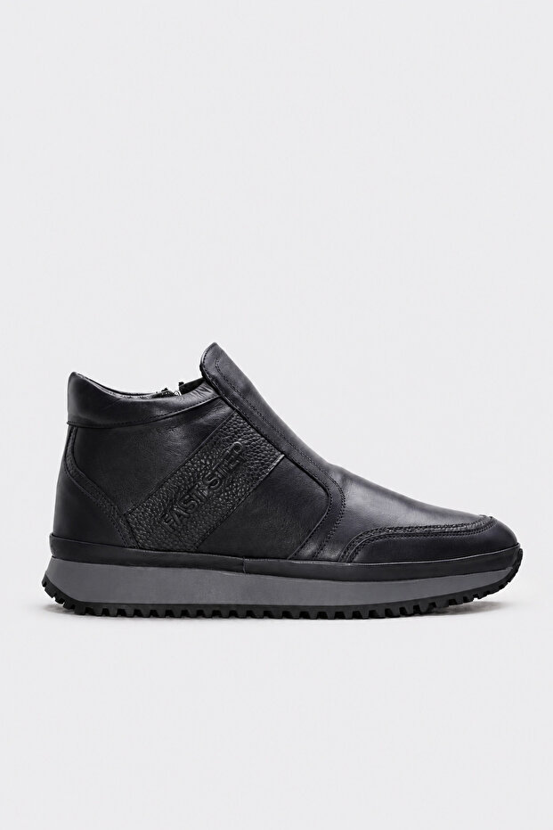 Genuine Leather and Fur Men's Sports Boots 722Kma241