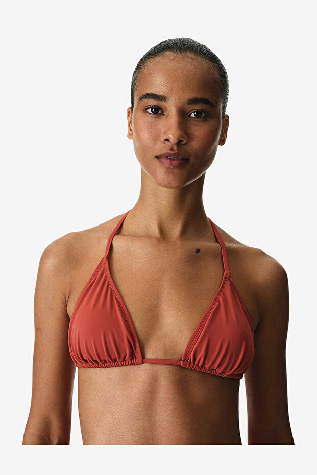 Women Triangle Cinnamon Bikini Top