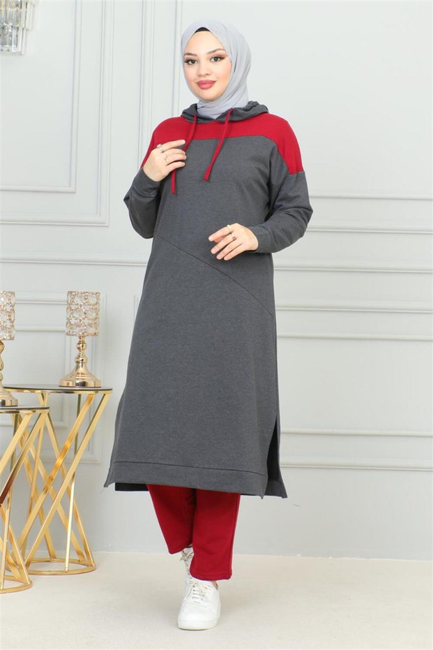 Garnished Sports Suit Anthracite
