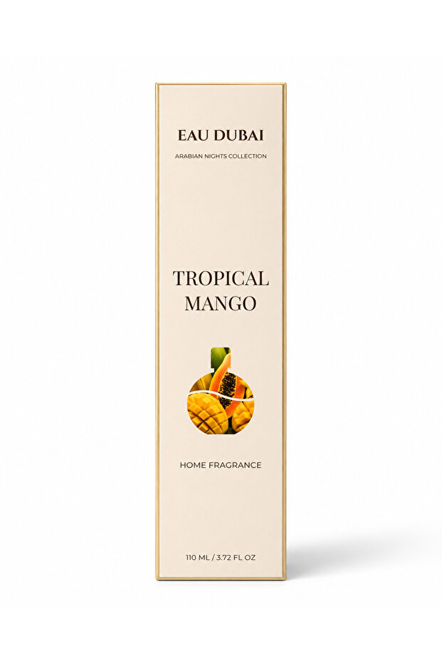 Room fragrance diffuser, Tropical Mango, Reed diffuser, 110 ml - 3