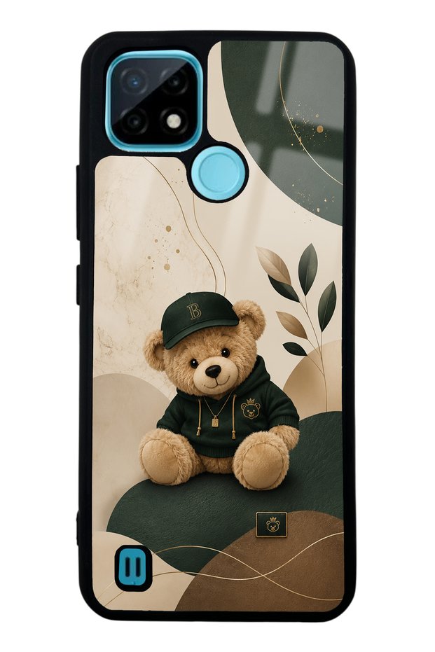 Realme C21 Forest Teddy Design Glossy Phone Case