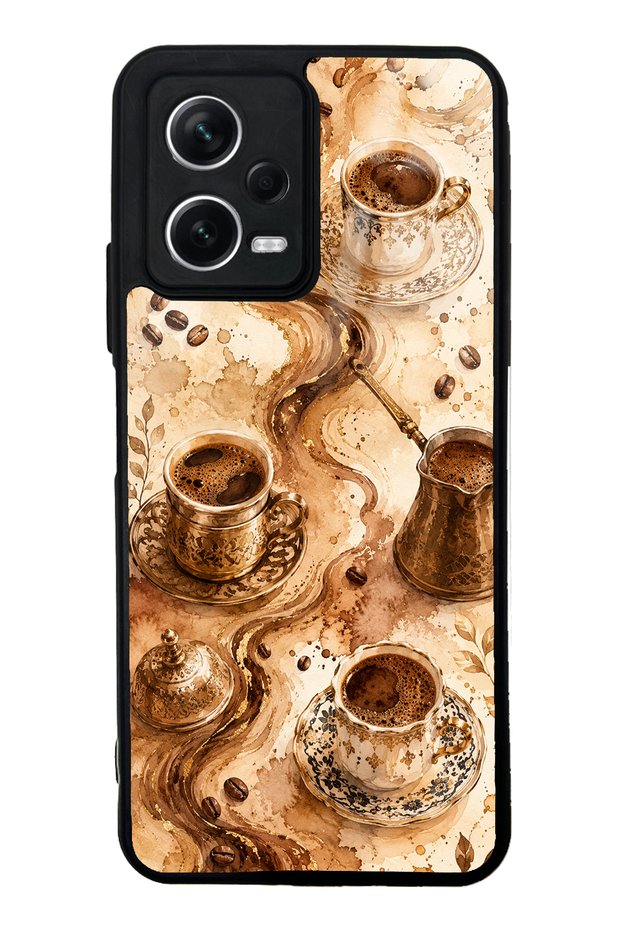 Xiaomi Redmi Note 12 5g Golden Mocha Flow Design Glossy Phone Case
