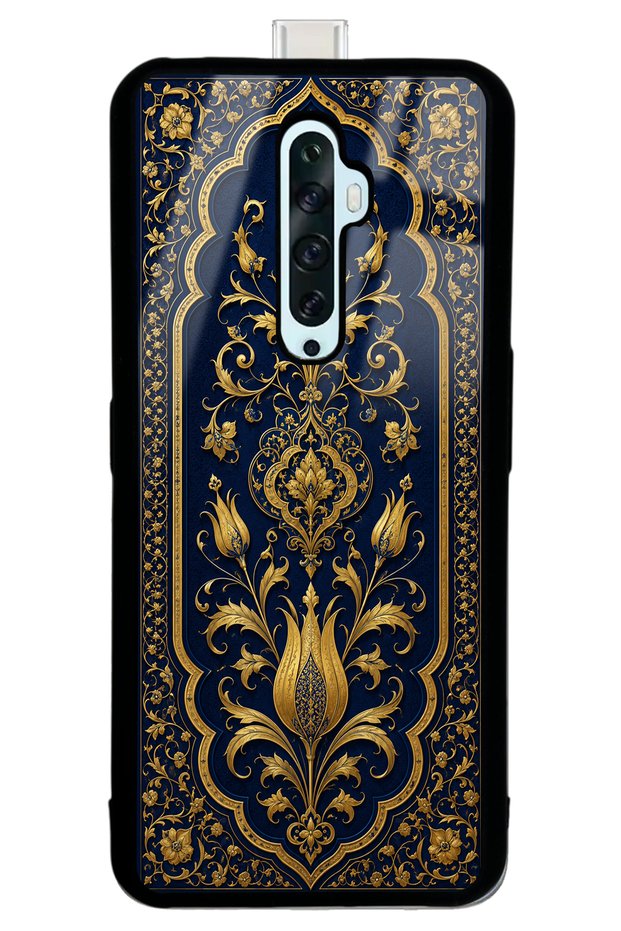 Oppo Reno 2Z Sapphire Ottoman Gold Design Glossy Phone Case