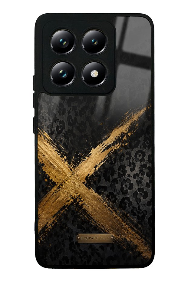 Xiaomi Mi 14t Golden Leopard X Design Glossy Phone Case